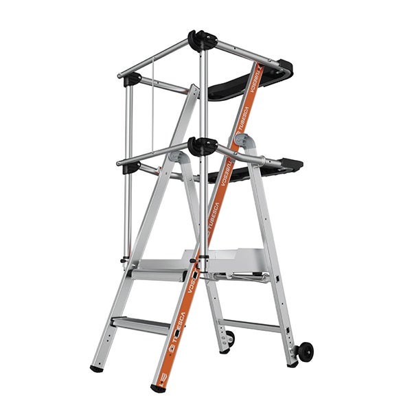 Escabeau PIRL 2 marches - Hauteur max. de travail 2.48m - 2274152