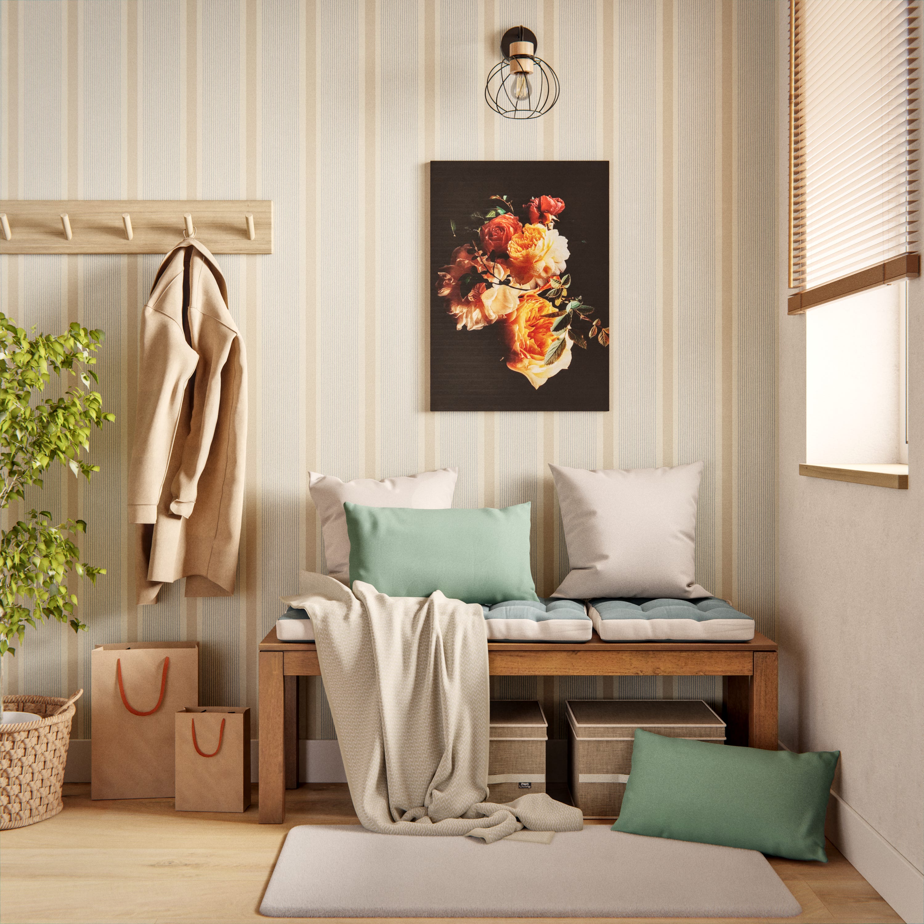 Estore laminado de madeira marrom RUSHMORE - 27 mm - 120 x 150 cm - INSPIRE - 9