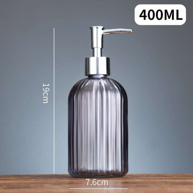 Dispenser di sapone in vetro elegante vintage - Dispenser di sapone liquido/disinfettante/shampoo con frangia (trasparente) | Leroy Merlin Dispenser di sapone in vetro elegante vintage - Dispenser di sapone liquido/disinfettante/shampoo con frangia (trasparente) | Leroy Merlin