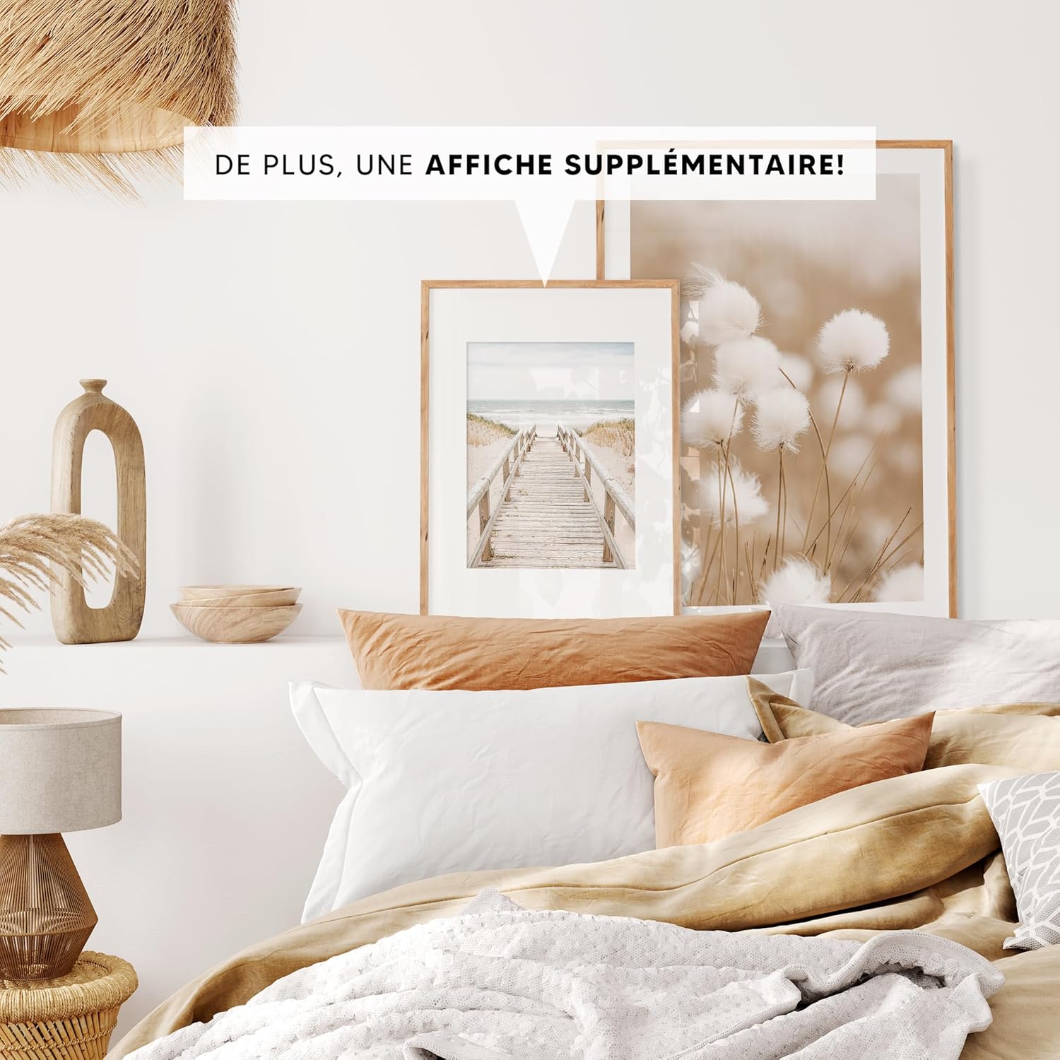 Lot de 3 Tableau Decoration Murale Affiche Décoration Chambre Maison Cousine- Posters Plage Maritime Sans Cadre - 3 Tableau en Taille 30 x 40 cm - 3