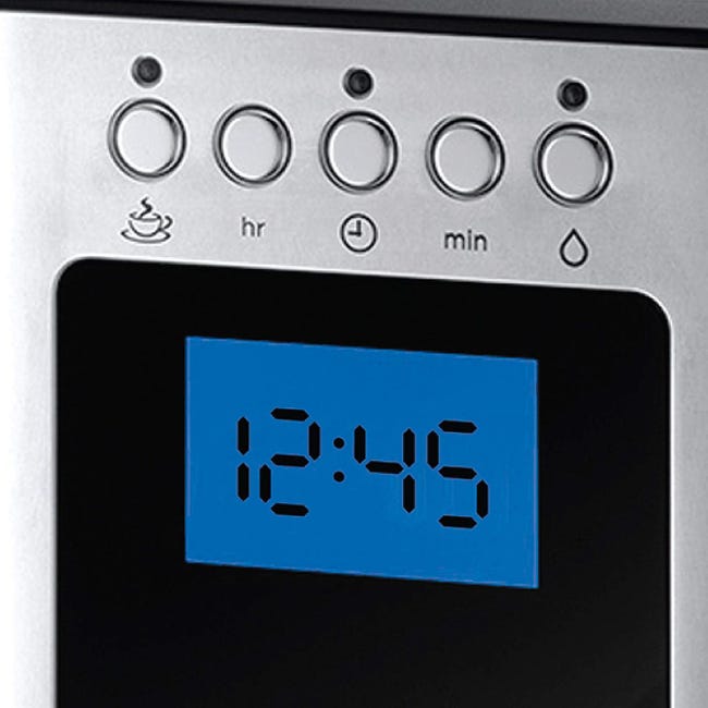 Macchina Caffè Americana Russell Hobbs Luna - 1.5L, Timer Digitale, Piastra Riscalda, 1000W, Rosso - Foto 4