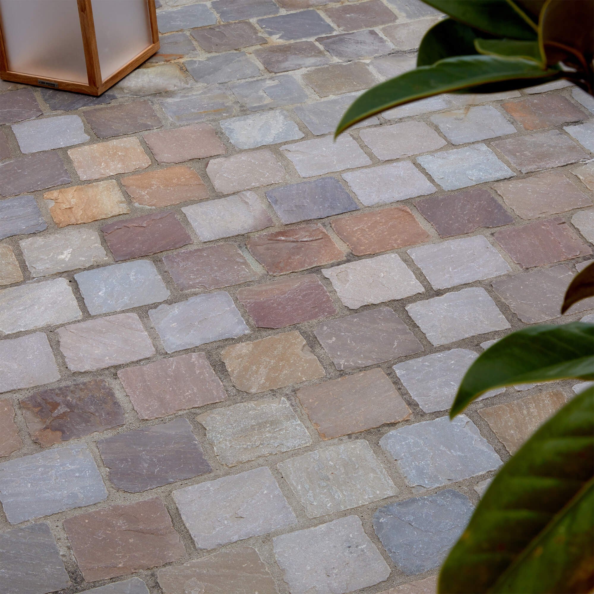 Pavé Grès Kandla Multicolore 14x14x5-7 cm (vendu au m² - 42 pavés/m²) - RO'MA NATURE - 5