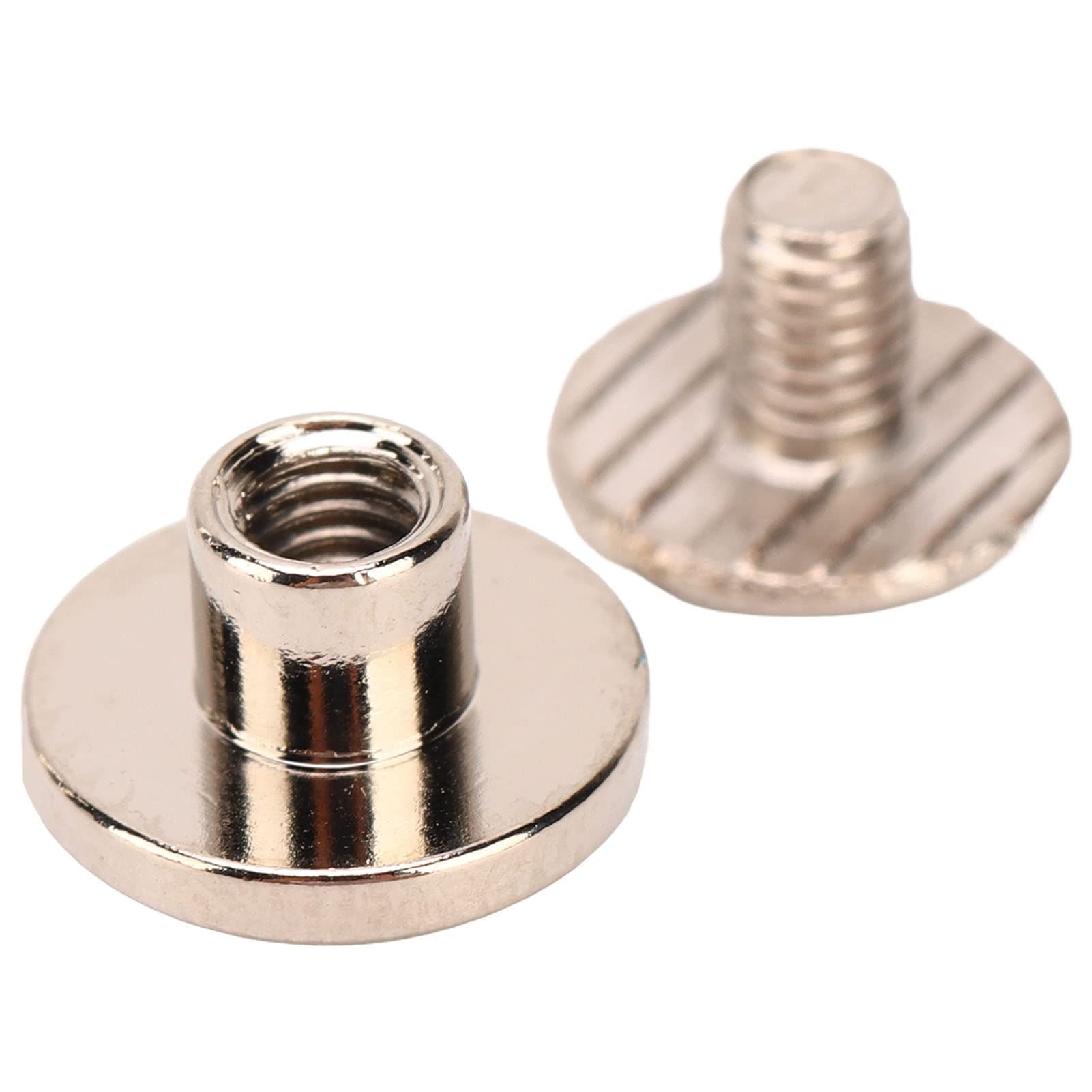 JINTANG 100 Set Di Viti Chicago,M5×4mm Rivetti A Vite, Kit Di Viti Chicago Phillips, Rivetto In Metallo Chicago Button,per Cintura In Pelle Fai Da Te Cintura Decorazione Rilegatura(Bronzo