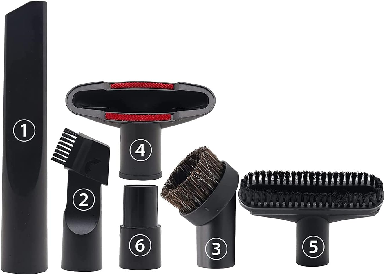 6 sztuk akcesoriów do odkurzacza, pasuje do odkurzaczy o kalibrze 32 mm i 35 mm, do końcówek Karcher, Rowenta, Hoover, Xoiture, Bosch, Miele