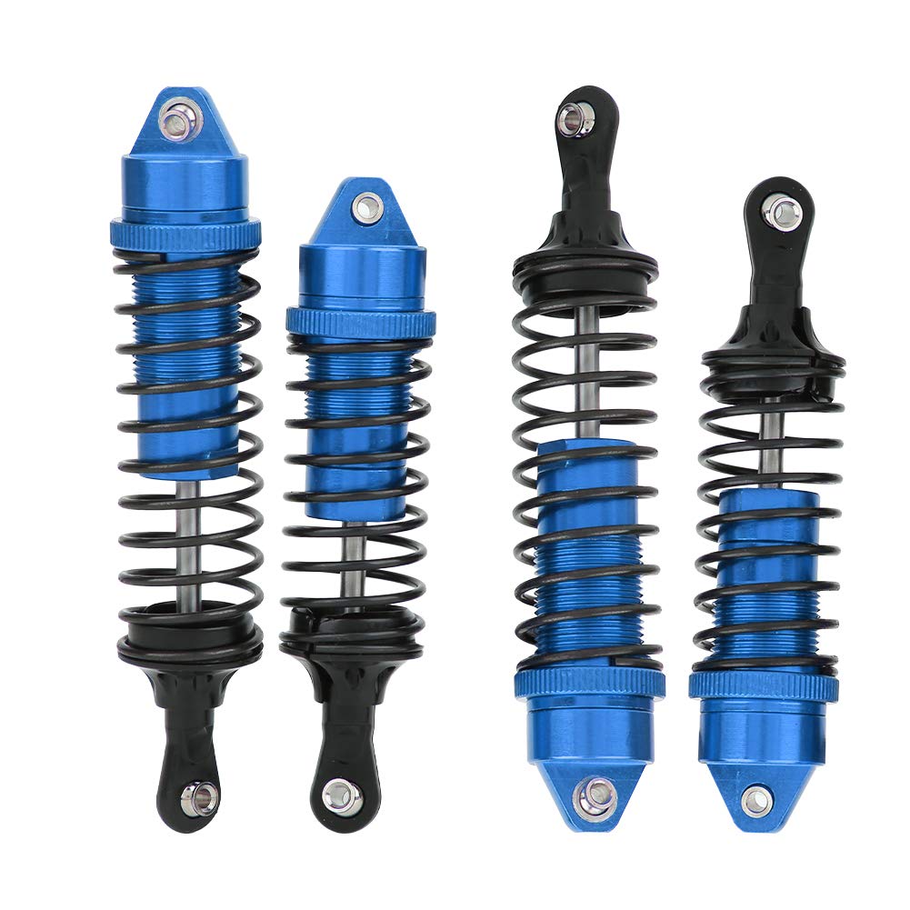 AMMORTIZZATORI ANTERIORI E POSTERIORI IN LEGA DI ALLUMINIO, PRESTAZIONI DI ASSORBIMENTO MIGLIORATE, ADATTO PER AUTO RC SLASH 1/10 (Blu) - 8