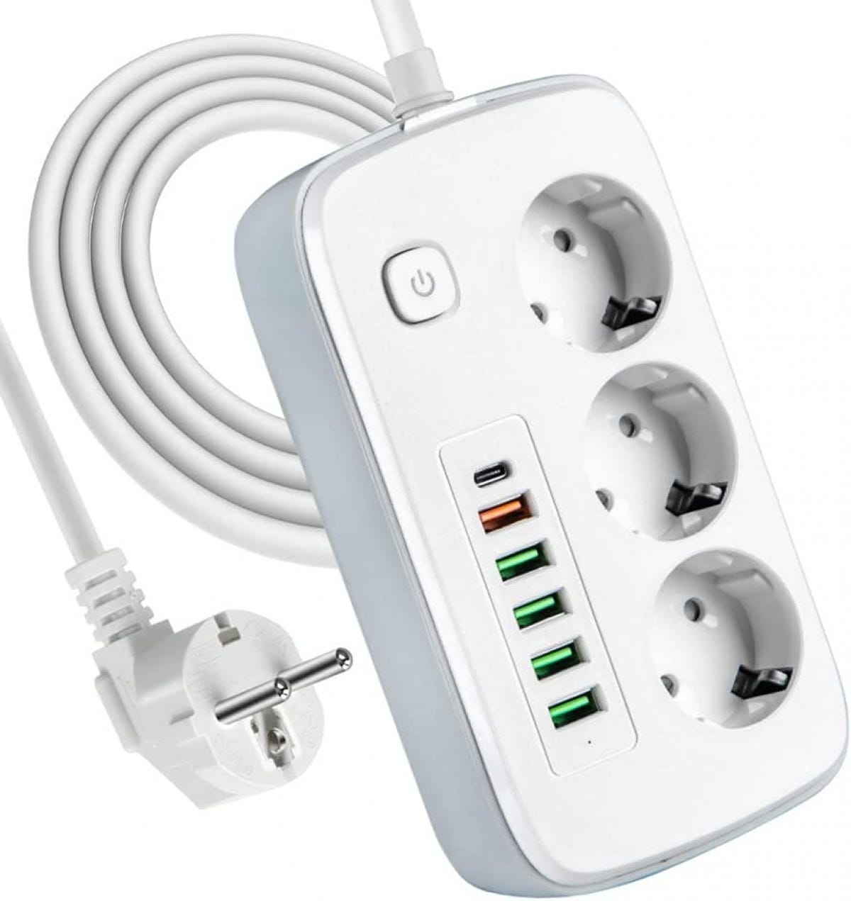 Usb Multi Distribution Multiprise avec USB, multiprise 3 Prises avec 5 Prises de Distribution ...