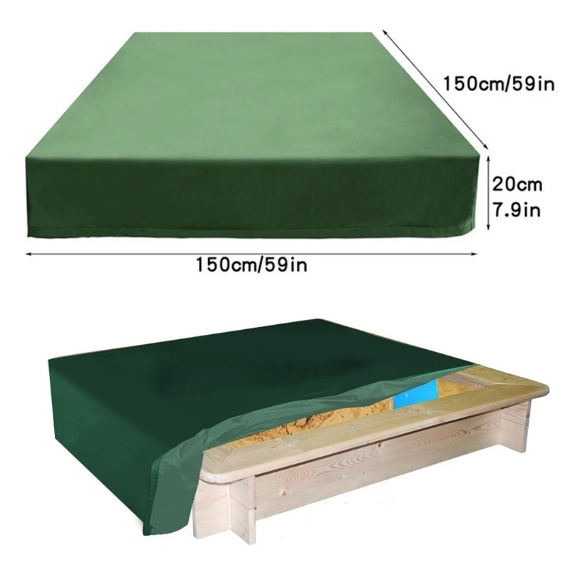Housse De Protection Pour Bac À Sable, Anti-poussière Et Imperméable, Avec Cordon De Serrage, 120 X 120 Cm à Prix