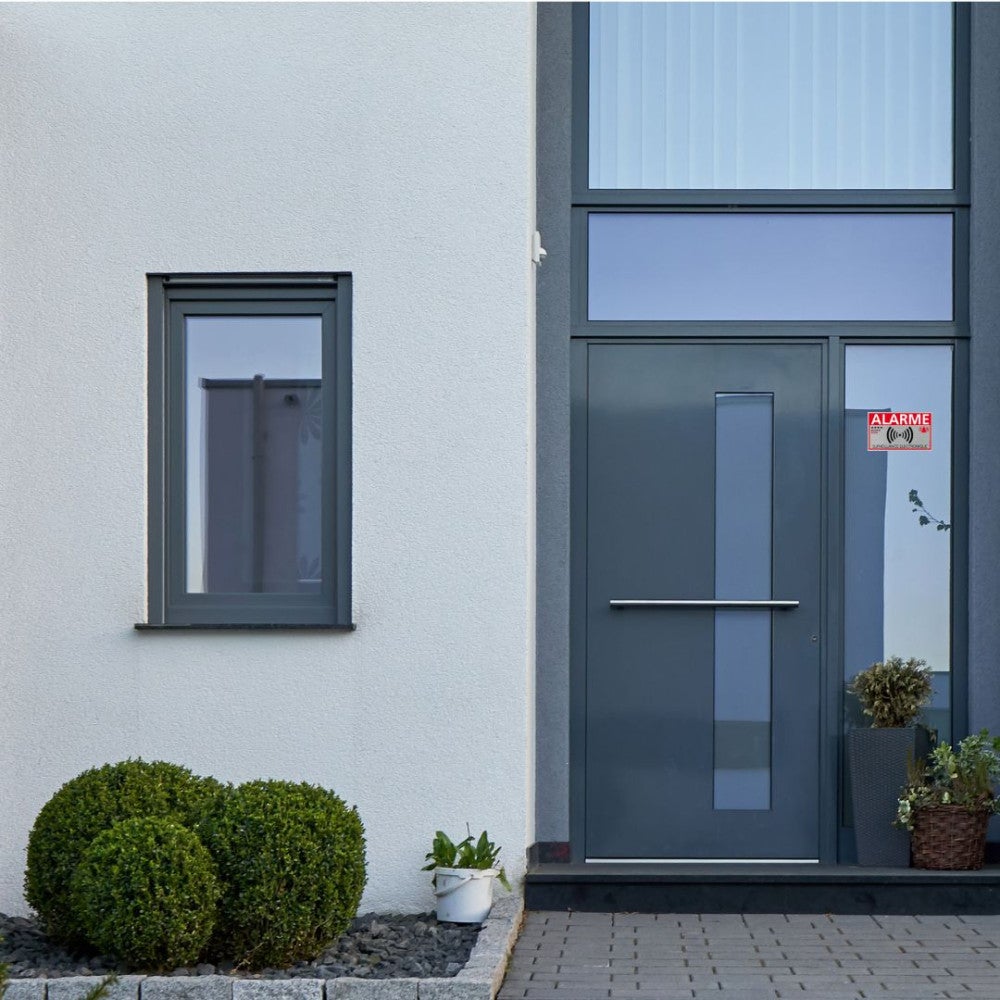 Autocollants dissuasifs, Lot de 8 adhésifs Surveillance Électronique, stickers alarme pour vitres, fenêtre, maison 80 x Matière Adhesif - 2