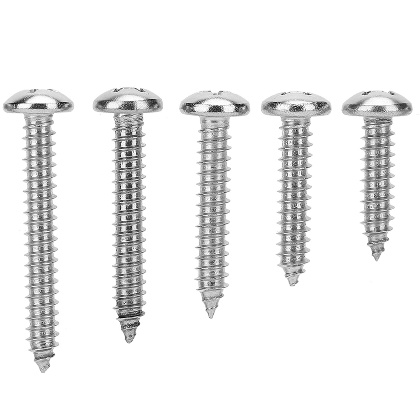 Viti Autofilettanti Uxcell M2 X 4 Mm – Confezione Da 50 Pezzi, Testa Tonda Phillips, Acciaio Inox - Foto 2