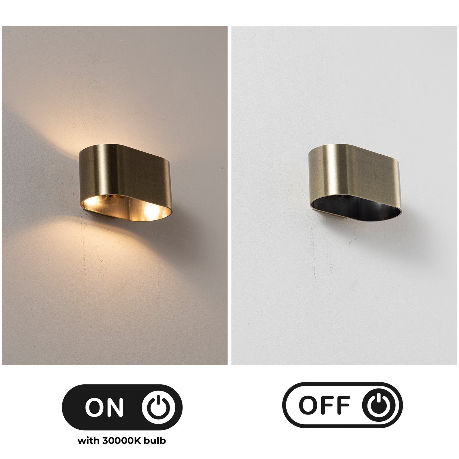 Applique da Parete per Interni Bronzo Invecchiato “BAYONA PRO” – Luce Su e Giù, Struttura Metallica, Attacco G9 (Lampadina Non Inclusa) - 2