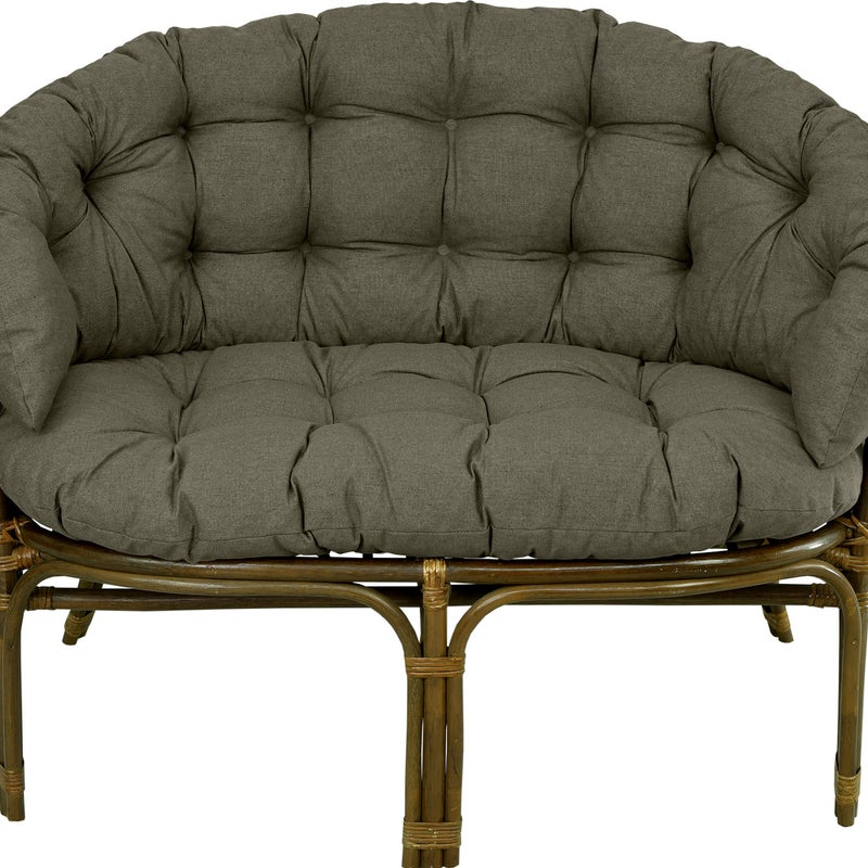 Poduszki na meble rattanowe wiklinowe AMPO komplet brązowy wodoodporna 1 szt.