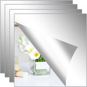 Specchio Adesivo Ad Arco 50x40 Cm – Senza Cornice, Vetro HD, Autoadesivo Per Bagno E Camera