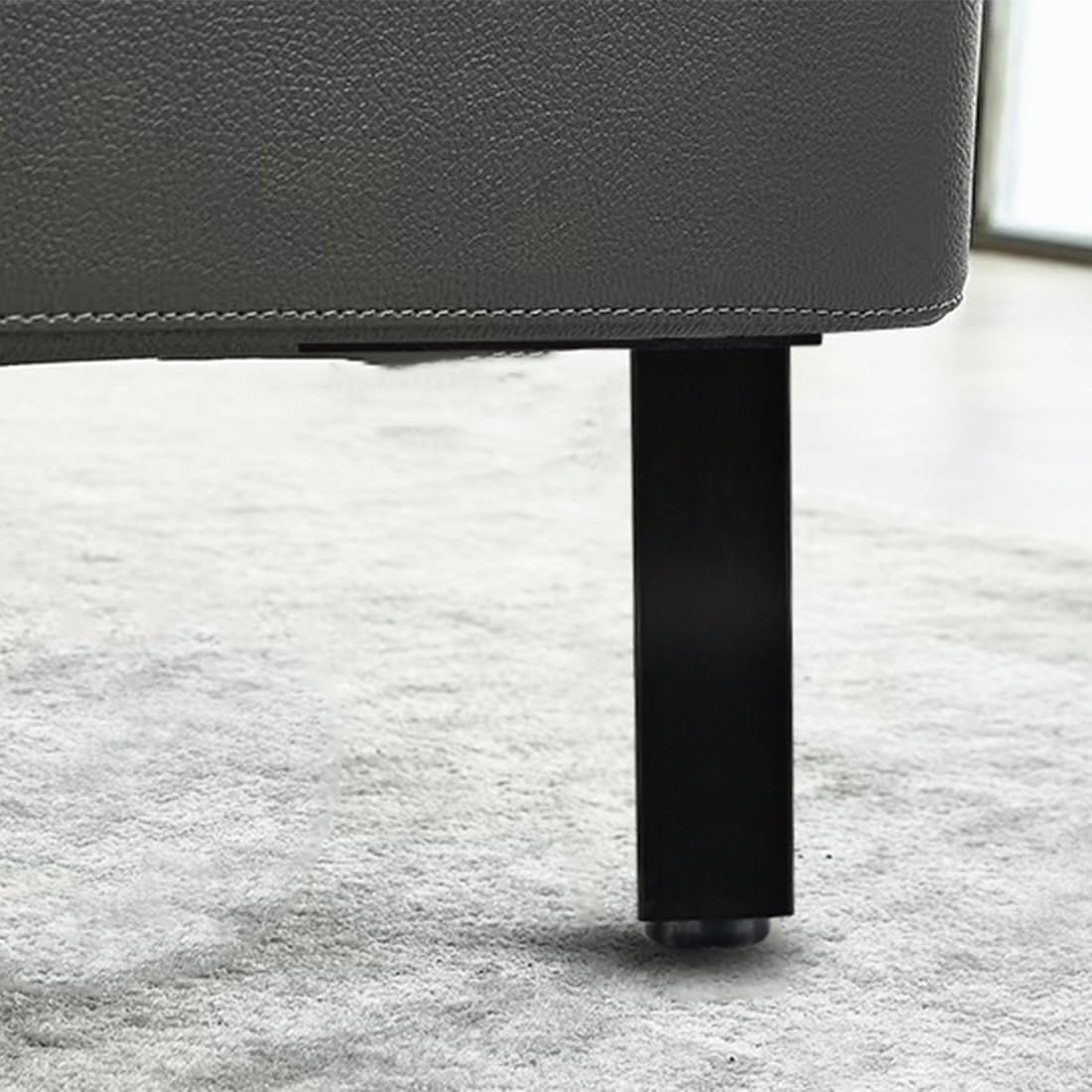 Or, Lot de 4 Pieds de Meubles Pied de Table Ronds Réglable, Aluminum Alloy 6-60cm Socles Pieds Meuble Cuisine TV Commode Pieds ，25cm/9.8
