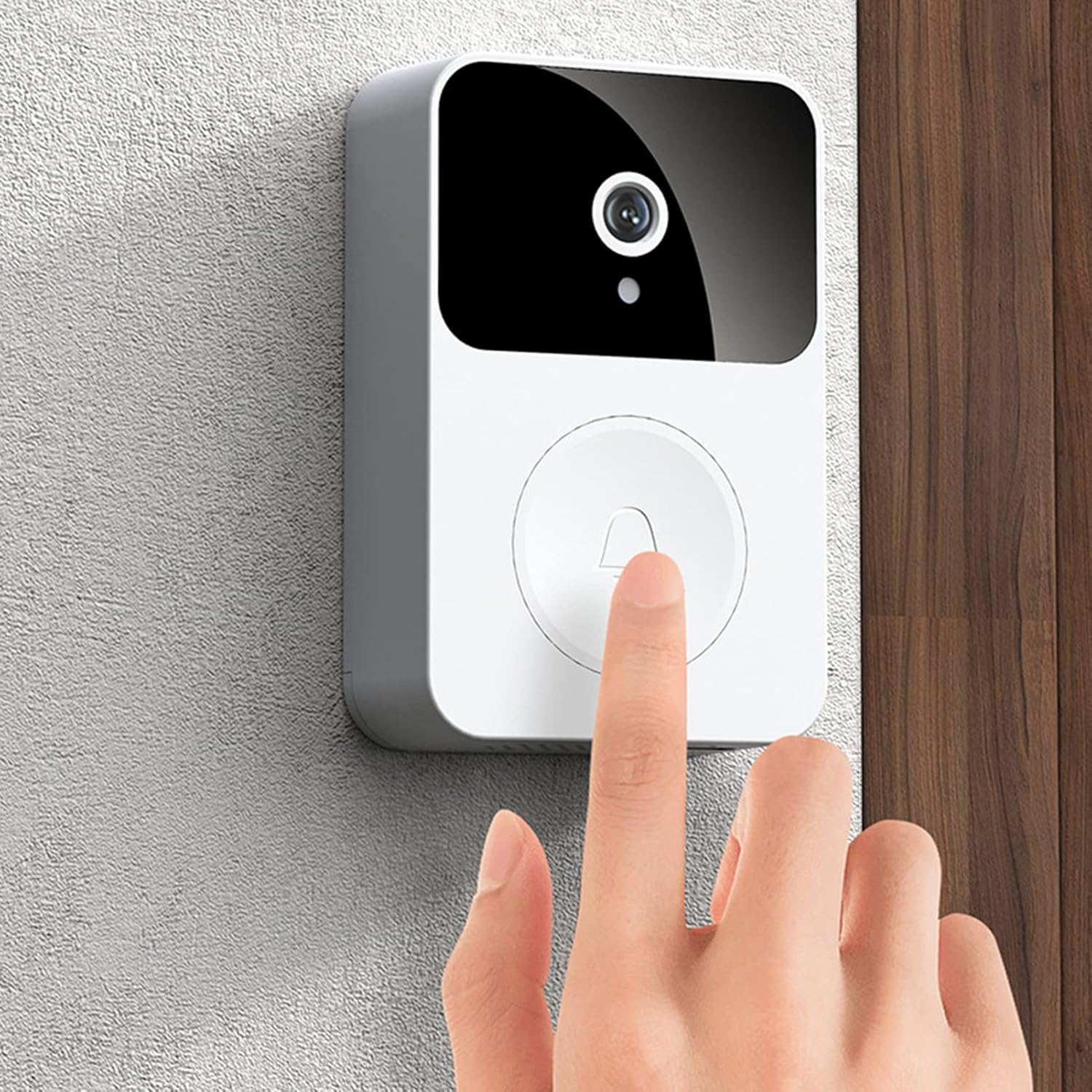 Sonnette sans fil avec caméra vidéo intelligente, Vision nocturne HD 1080P, sonnette de sécurité Rechargeable WiFi - 8