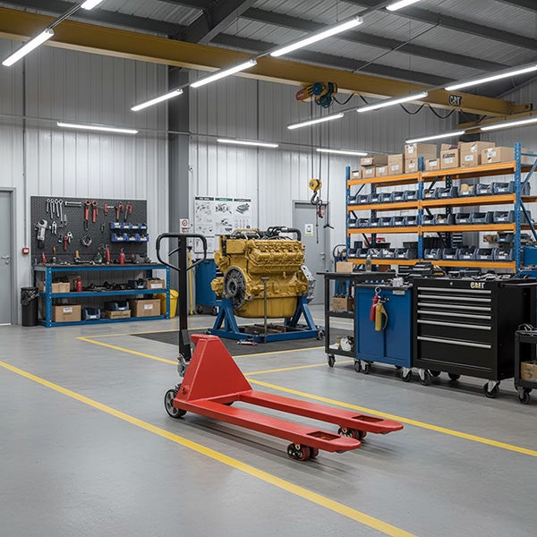 Transpalette roues directrices caoutchouc, boggies polyuréthane - Haute résistance - Fourches 1150x540mm - Charge max 2500kg - AC25CBV - 4