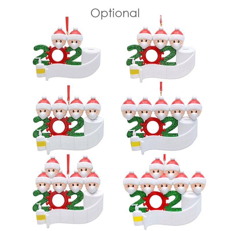 Décorations de Noël personnalisées pour sapin, bonhomme de neige à suspendre, noms et vœux à faire soi-même, cadeaux personnalisés pour famille, amis - 7