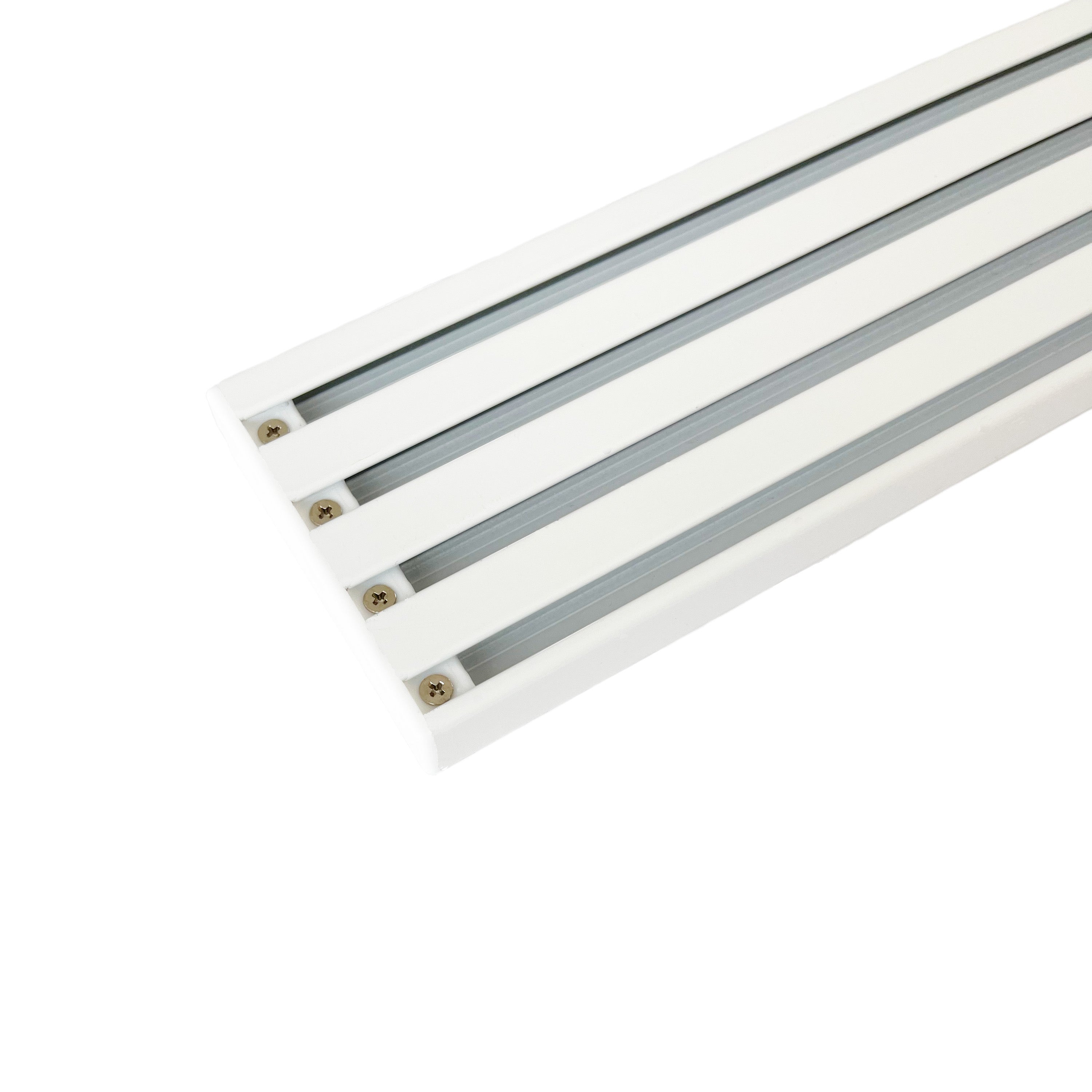 Binario a 4 guide in Alluminio per Tende a Pannello - 210 cm - Pannelli Giapponesi - Fissaggio a soffitto | Leroy Merlin