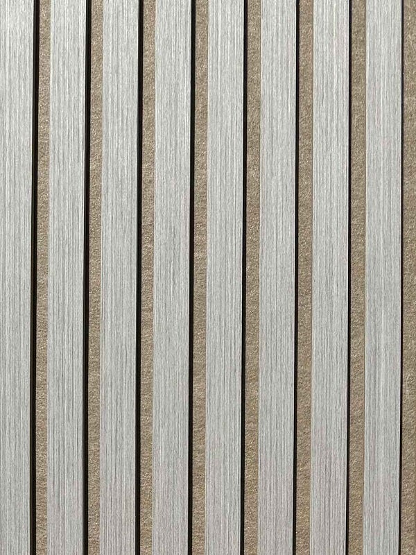 Paneles Isodeco 3D acústicos MDF de madera roble claro beige 270x60x1,8cm - 2
