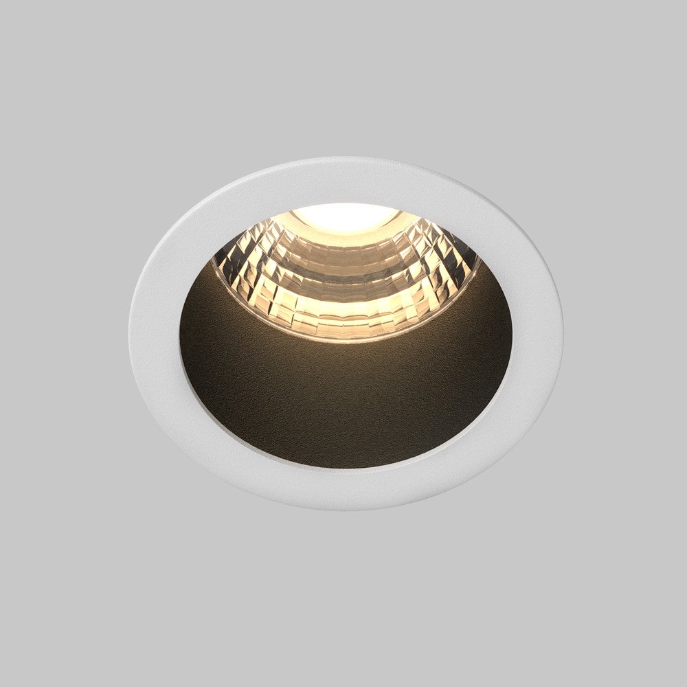 Oprawa stropowa sufitowa wpuszczana Minor biało-czarna LED 9W 3000K 700lm wym: 8,2 x 6 x 6 cm okrągła Maytoni - 3