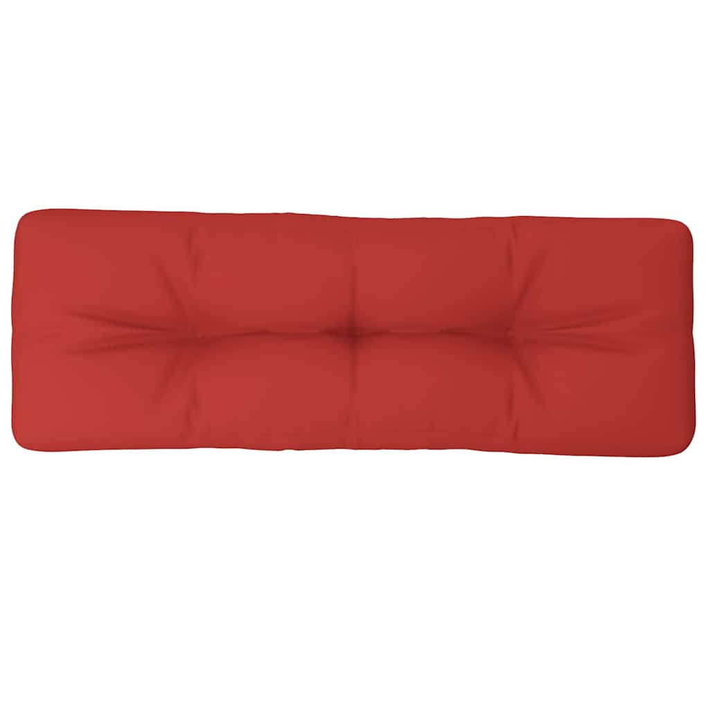 vidaXL Coussin de palette rouge 120x40x12 cm tissu - 2