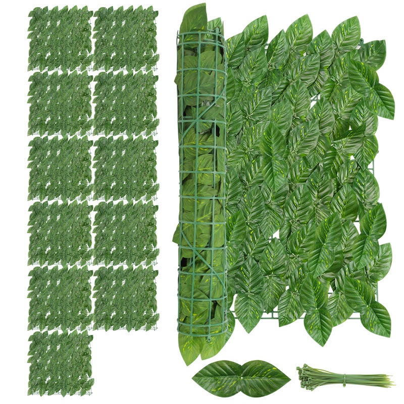 Zuishams  Valla De Privacidad Foliage 300Cm X 100Cm Revestimiento De Pared Pantalla De Privacidad Lona Malla, Vainilla , Leroy Merlin