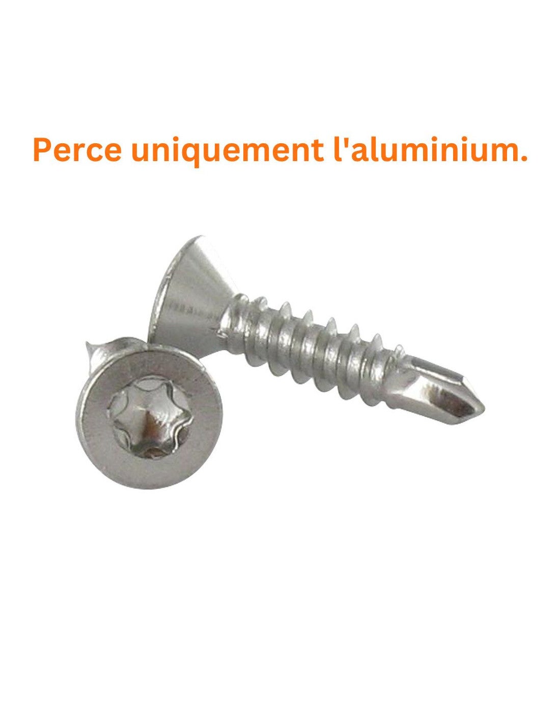 Vis autoperceuse Inox A2 Tête fraisée 4.8X38 TORX T25-1 pièce - 5