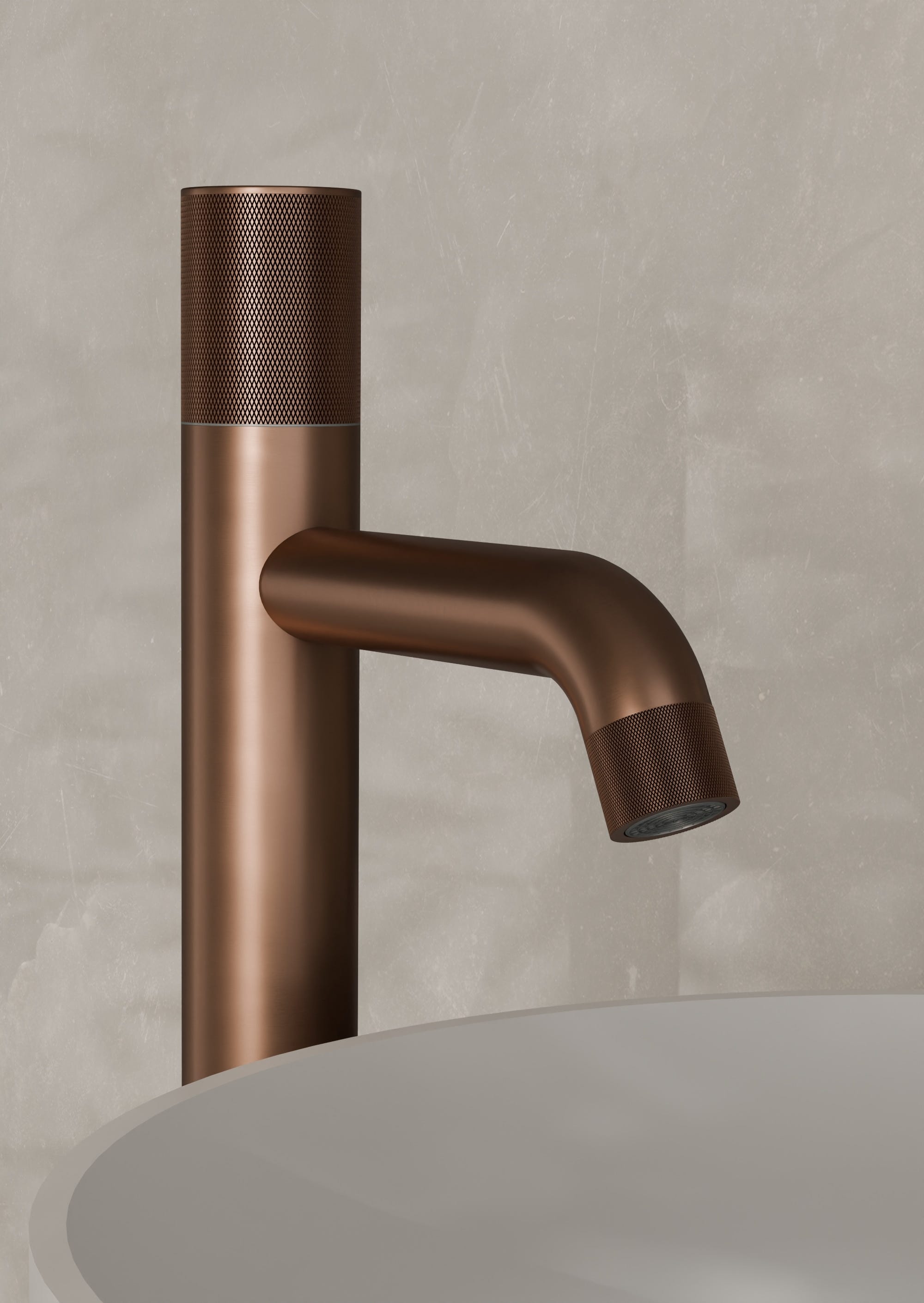 Robinet Mitigeur de Lavabo anti-calcaire Bec Haut Or Rose IMEX by Sanizéo GENOVA BDG053-3ORC Robinet Mitigeur de Lavabo anti-calcaire Bec Haut Or Rose IMEX by Sanizéo GENOVA BDG053-3ORC