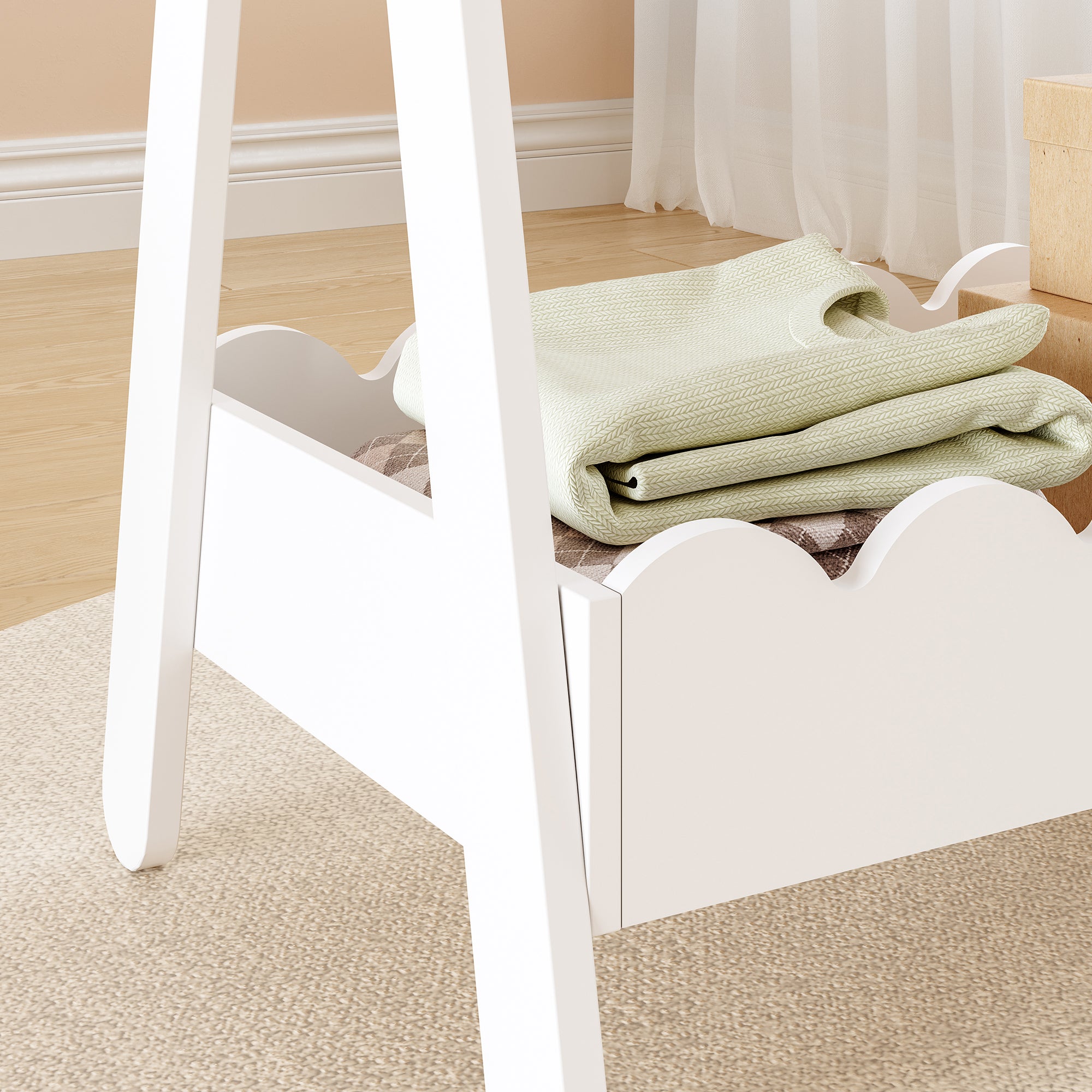 Portemanteau pour enfants Vestnes 99 x 66 x 38 cm blanc [en.casa] - 7