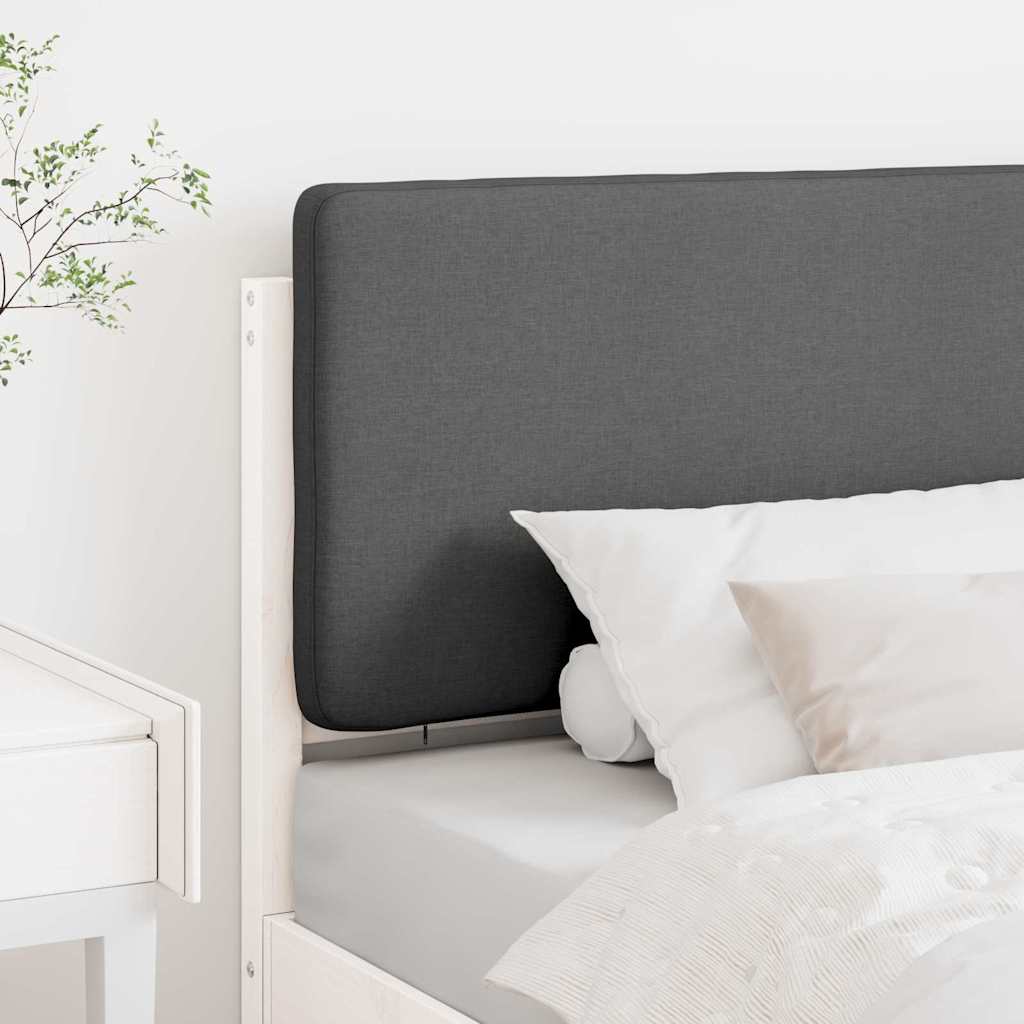 Cabeceira estofada com cabeceira Branco e Cinza Claro 90 cm vidaXL - 3