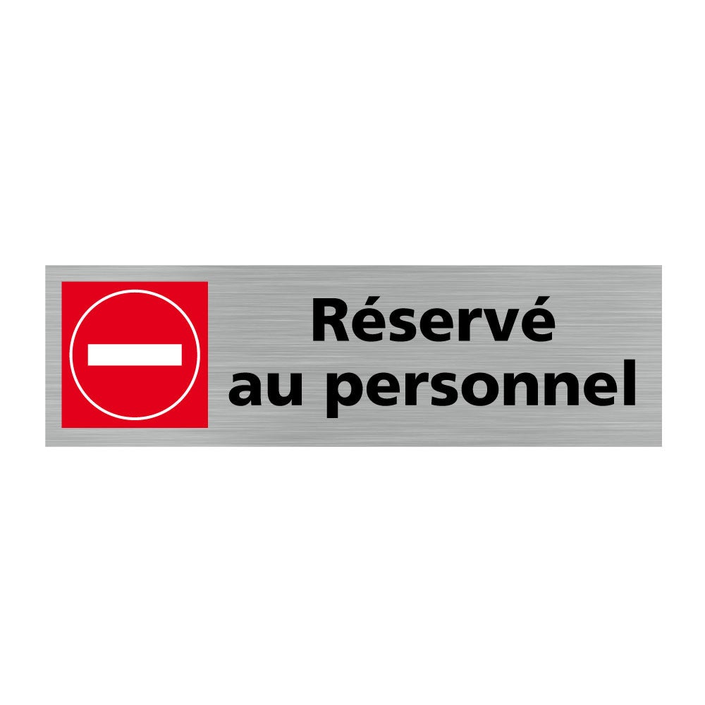 Panneau Personnalisé 'Personnel Autorisé' Aluminium 30x45 Cm (12x18 Pouces) - Résistant Aux Intempéries