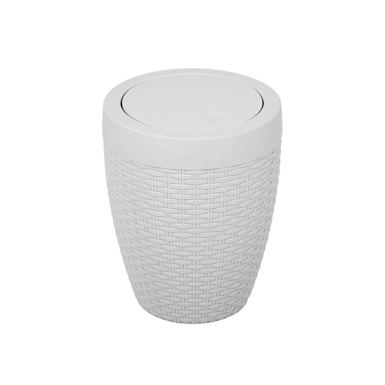 Kleine Wolke 5829114858 Cap - Pattumiera Per Bagno, Da 5 Litri, Colore: Bianco Neve : Kleine Wolke - 4
