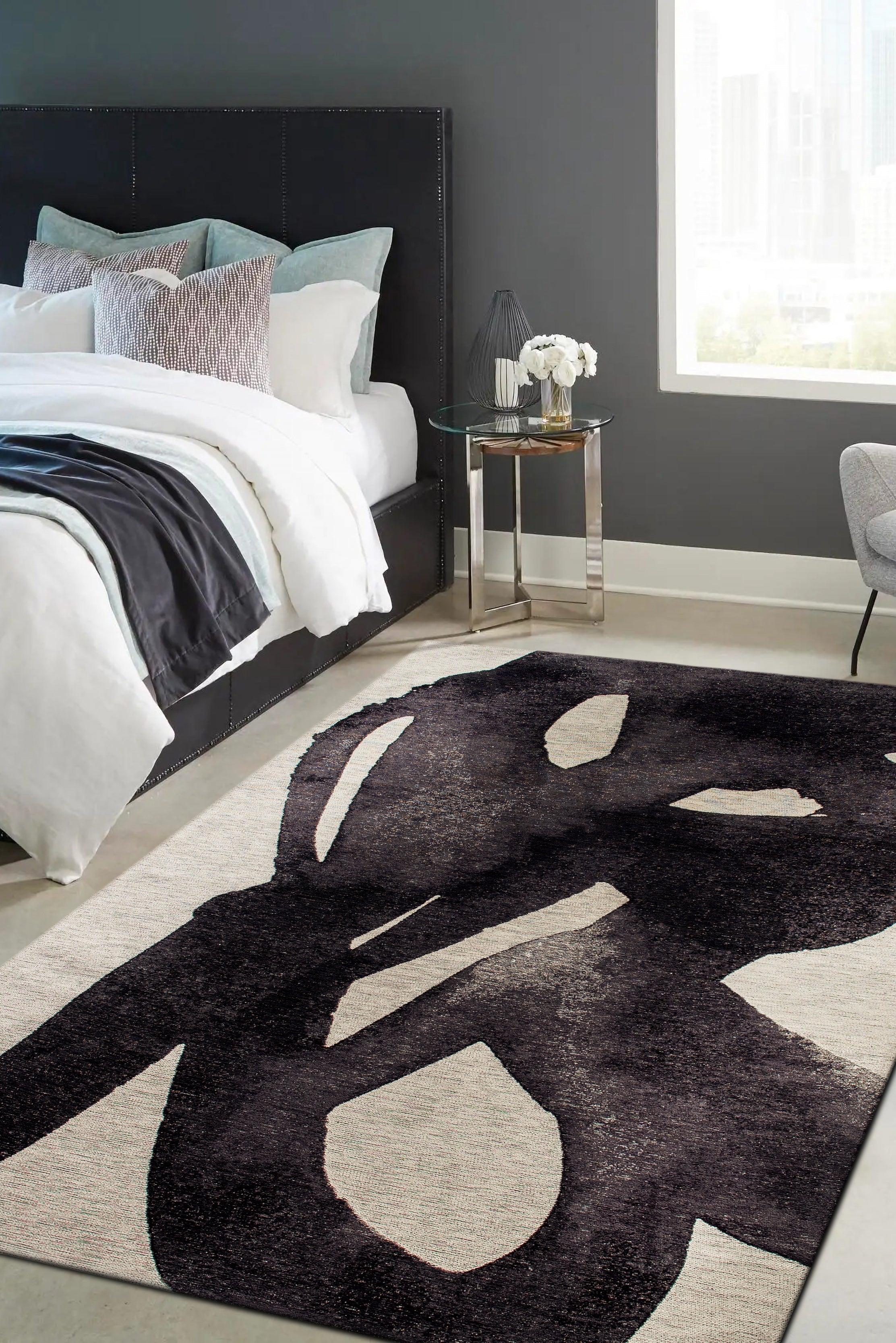 Tapis de salon moderne tissé plat YOYO 80x150 cm - 2