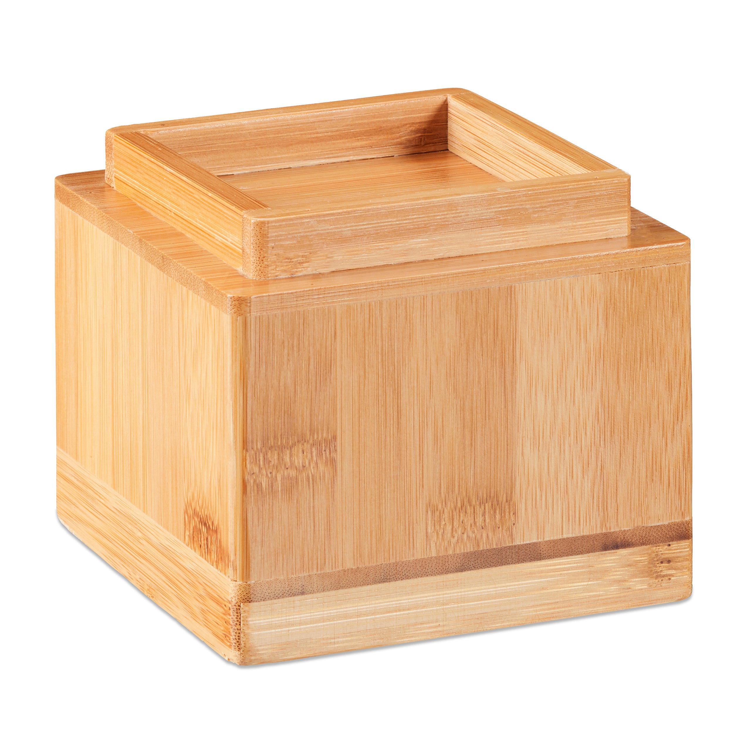 Rehausseurs de meuble en lot de 4, Élévateurs d’env. 8,5 cm, tables, autres meubles, 10x11,5x11,5 cm, naturel, Relaxdays - 8