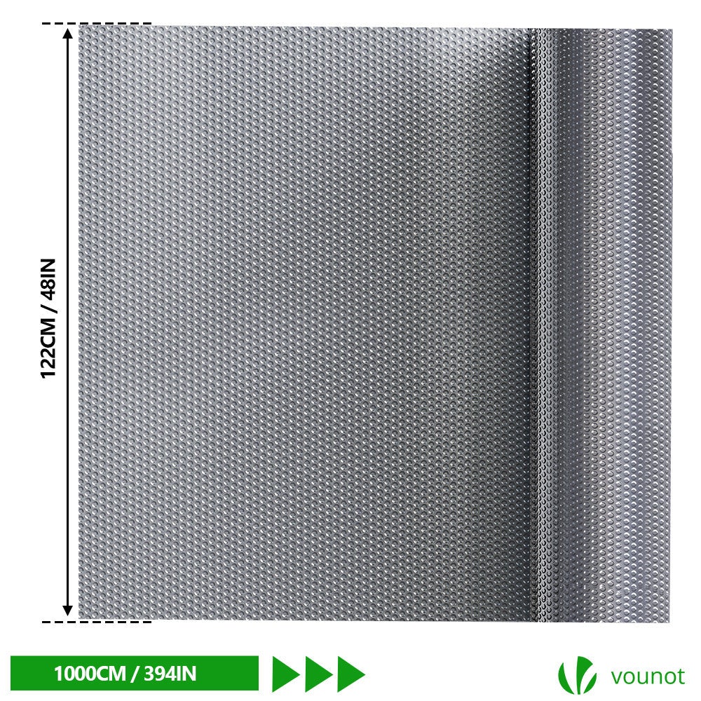Isolant thermique a bulle double couche aluminium radiateur reflecteur 1.22x10m VOUNOT® - 4
