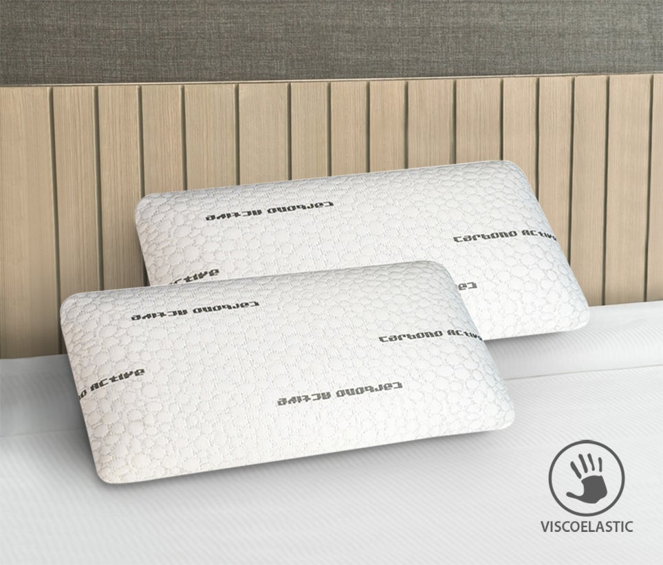 Conjunto de 2 Almohadas Visco Carbono de SonnoMattress 80x35 - 3
