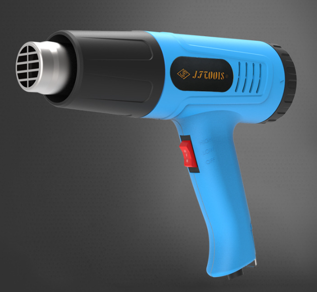 Pistolet Thermique 2000W – 300/600°C, Décapeur à Air Chaud Avec 2 Températures, Cordon 1,6m