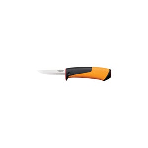 Fiskars Couteau Pliable Récolte Fruits Légumes - Lame Acier Inox, Poignée SoftGrip, Sécurité Une Main