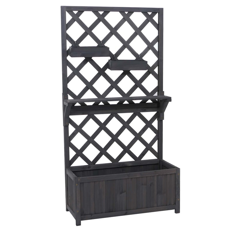 Podwyższona grządka HWC-P68, antracytowo-szary