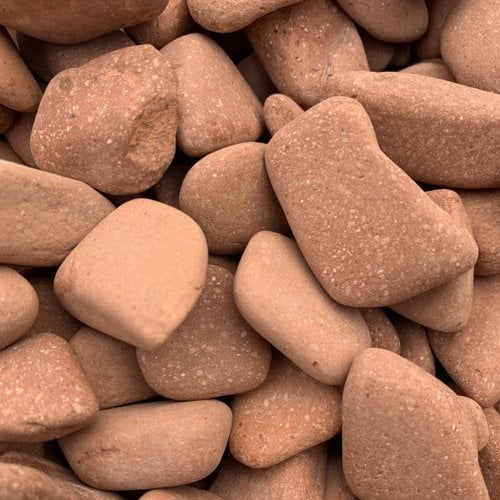 sac de +/- 450 kg = 6M² Gravier briques roulées Terracotta 14/20 - 3