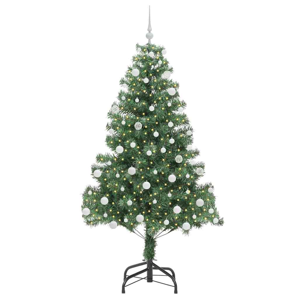 Sapin de Noël | Arbre de Noël avec 300 LED avec support Vert 180 cm PVC - 3