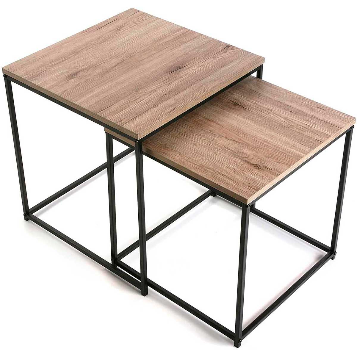 Lot de 2 tables gigognes 