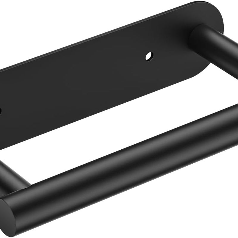 Uchwyt na papier toaletowy, obrotowy uchwyt ścienny na papier toaletowy do łazienki, stal nierdzewna, czarny