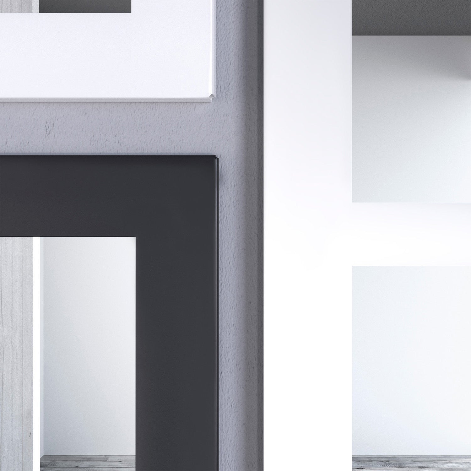 Specchio da parete AGADEZ nero - 2