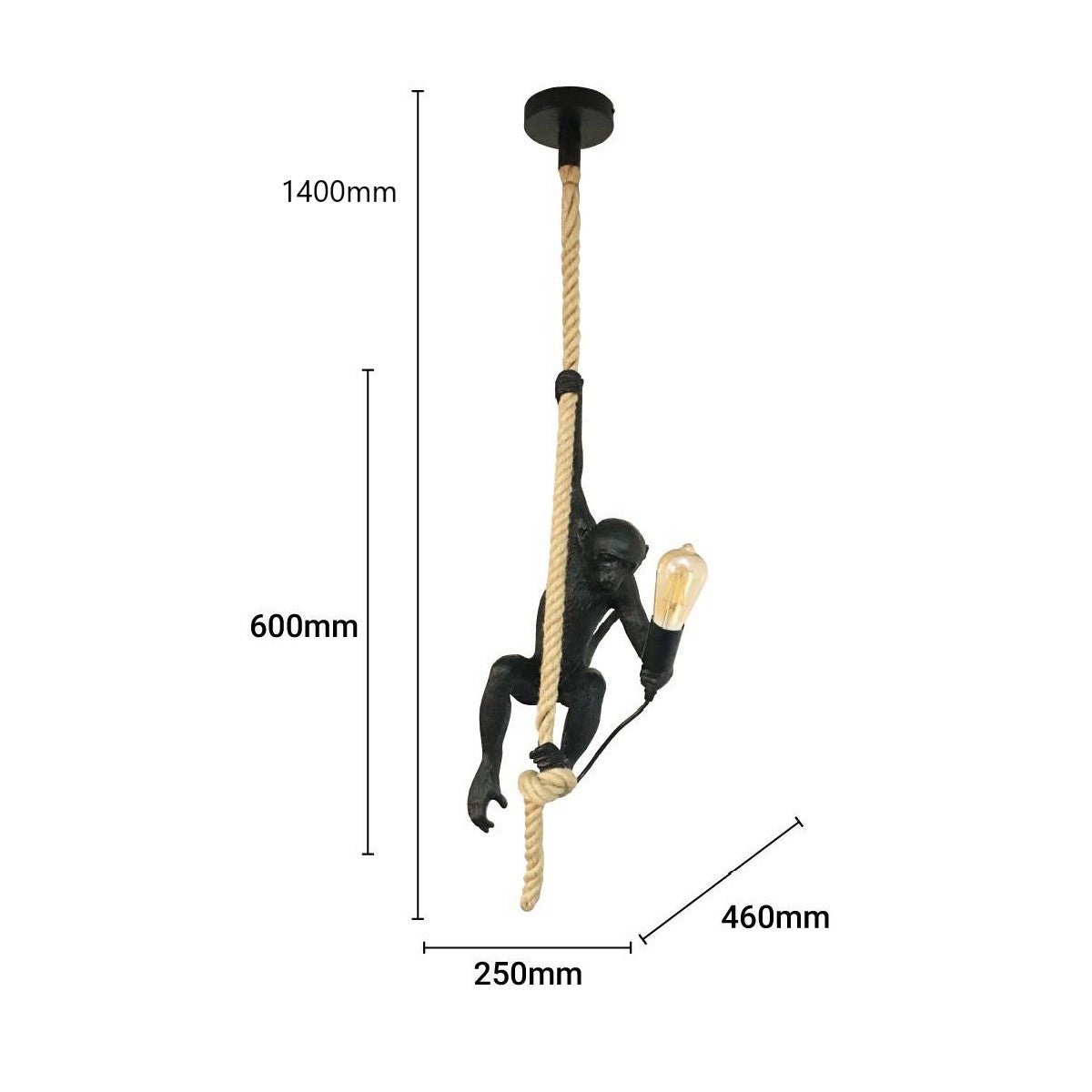 Suspension design singe en résine 