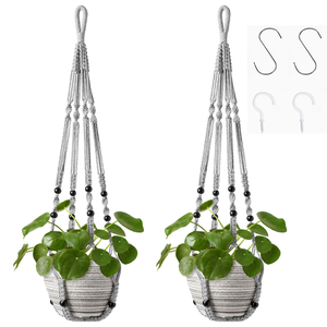 T4U 21.5CM Resina Cestini per Appendere a Parete Set di 2, Fioriera Vasi Cesti da Parete Plastica Cesto Appeso Vaso per Casa e Giardino Veranda Finestra Decorazione Interni ed Esterni Nozze Davanzale