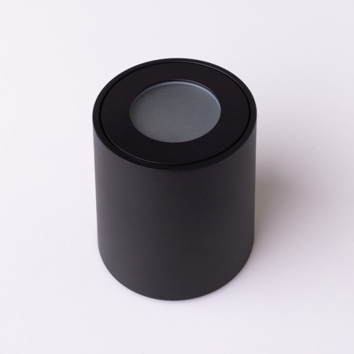 Reflektor sufitowy spot natynkowy Spot okrągły czarny 1xGU10x35W wym: 8,4 x 8 x 8 cm aluminium Ecolight
