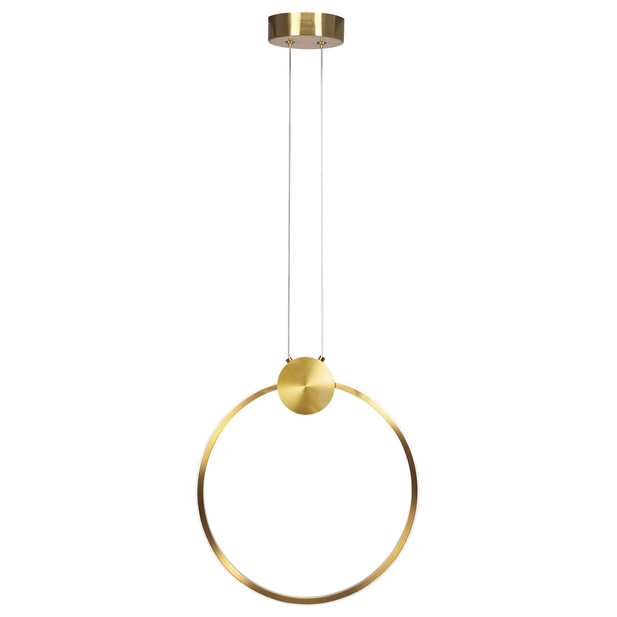 Lampa Sufitowa Wisząca Led Toolight Led App1394-Cp Złoty Szczotkowany 30Cm