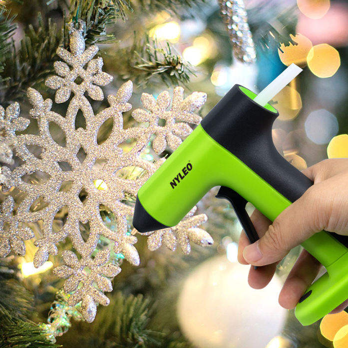 Pistolet à colle chaude sans fil rechargeable USB C, préchauffage rapide en 30 secondes, kit portable avec 20 mini bâtons de colle. - 2