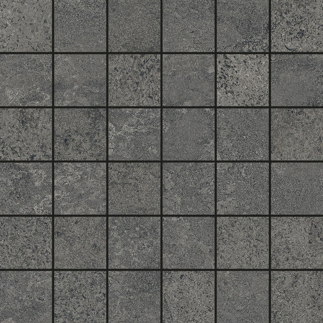 Mosaïque En Verre Recyclé Noir Anthracite 360-03_f - 10 Plaques Rectangles