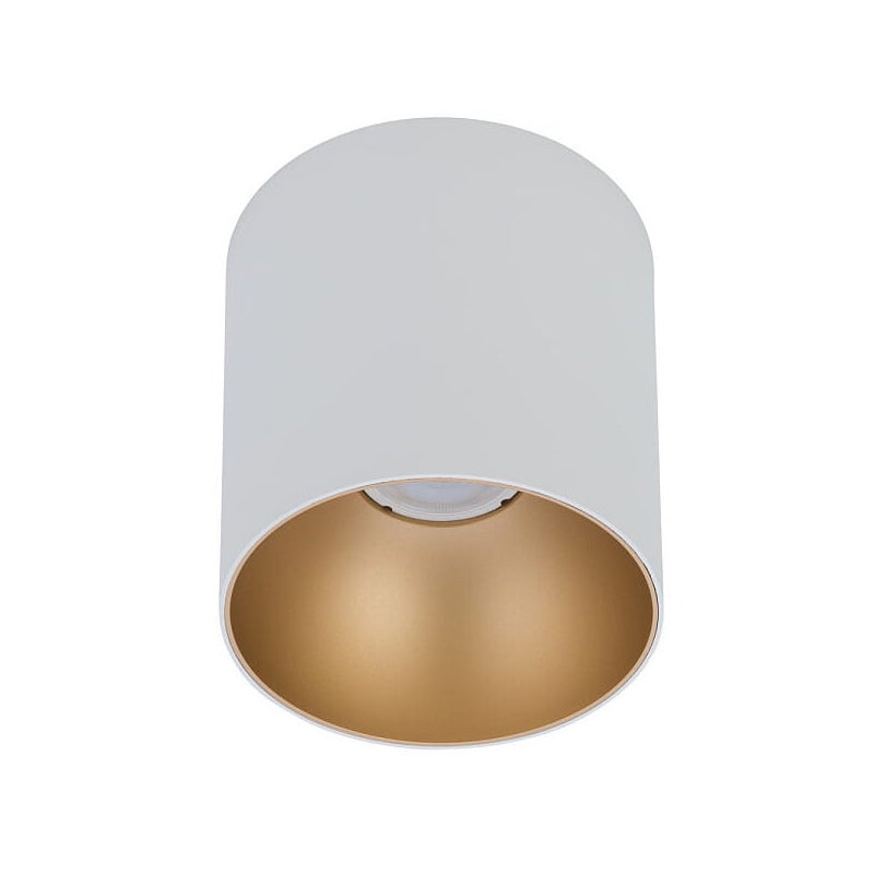Reflektor sufitowy spot natynkowy Point okrągły złoto-biały 1xGU10x10W wym: 12,7 x 12,7 cm metal Nowodvorski Lighting